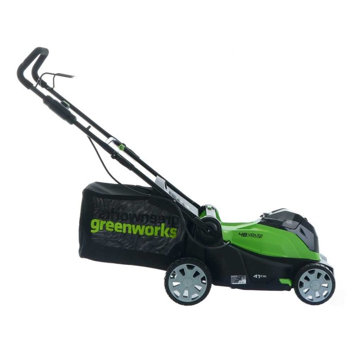 Greenworks G48LM41ST25K2X akkuruohonleikkuri ja nauhatrimmeri, 48 V, 2 × 2 Ah