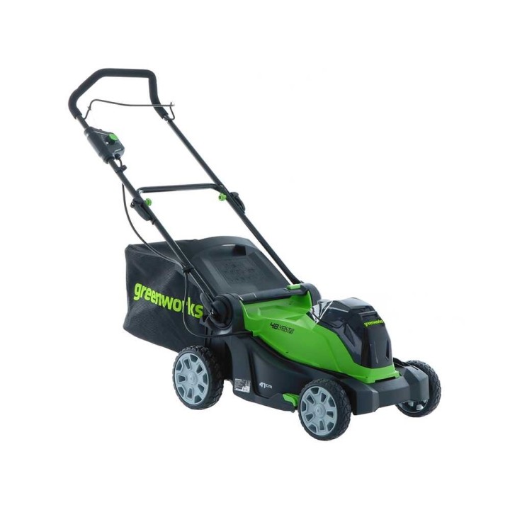 Greenworks G48LM41ST25K2X akkuruohonleikkuri ja nauhatrimmeri, 48 V, 2 × 2 Ah