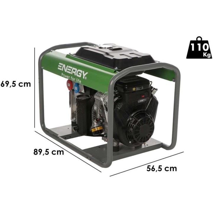 Energy EY-12TB kolmivaihegeneraattori, 9,6 kW, Briggs & Stratton 18 HP