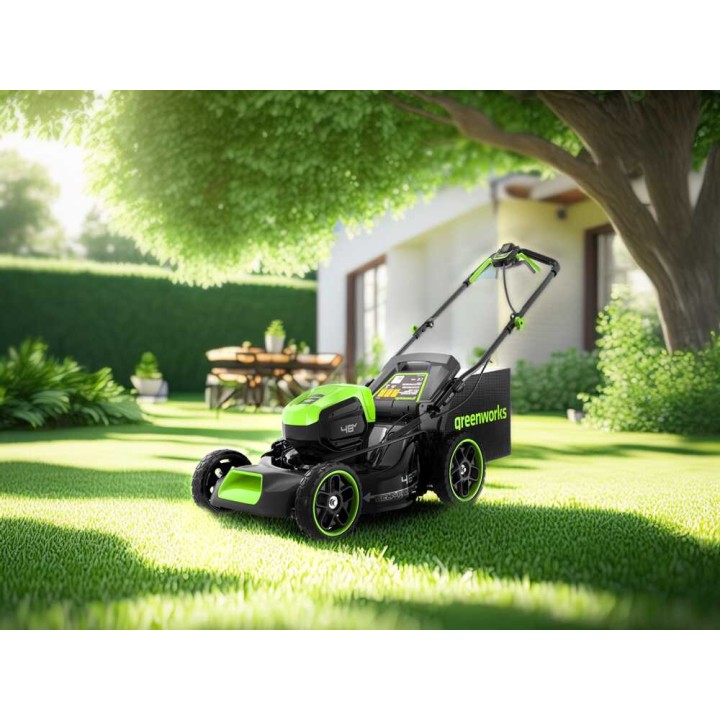 Greenworks GD48LM46SPIIK4 akkuruohonleikkuri, 48 V, 46 cm, 4 Ah
