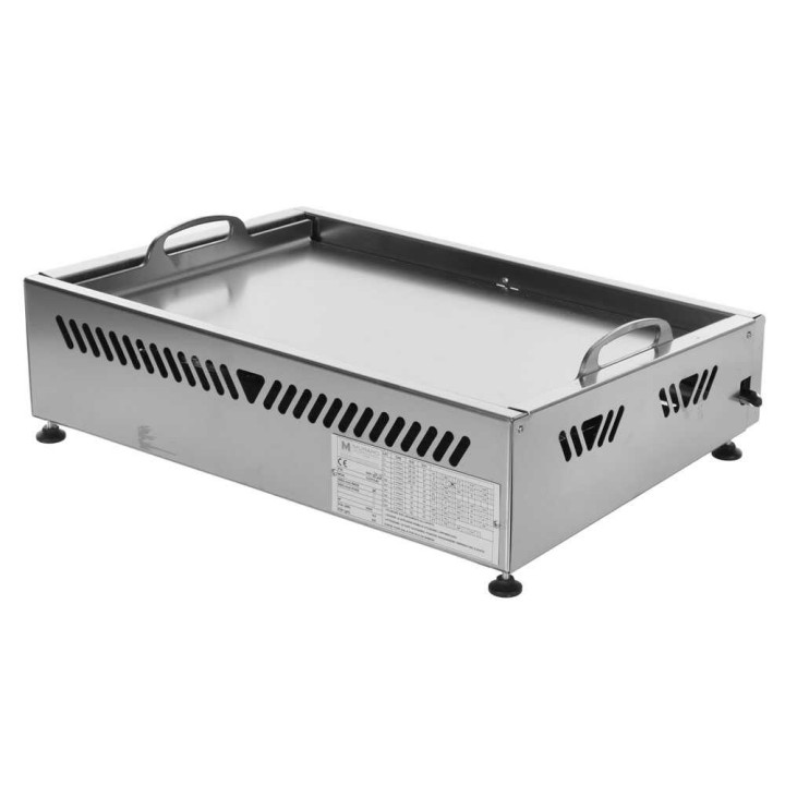Famur Weekend elite 6600 kaasukäyttöinen parilalevy, ruostumaton teräs, 4 kW