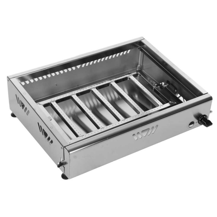 Famur Weekend elite 6600 kaasukäyttöinen parilalevy, ruostumaton teräs, 4 kW