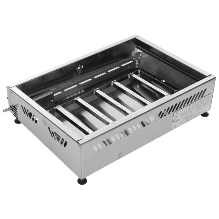 Famur Weekend elite 6600 kaasukäyttöinen parilalevy, ruostumaton teräs, 4 kW