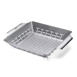 Weber Deluxe grillauskori kasviksille ja pienille lihapaloille ruostumaton teräs