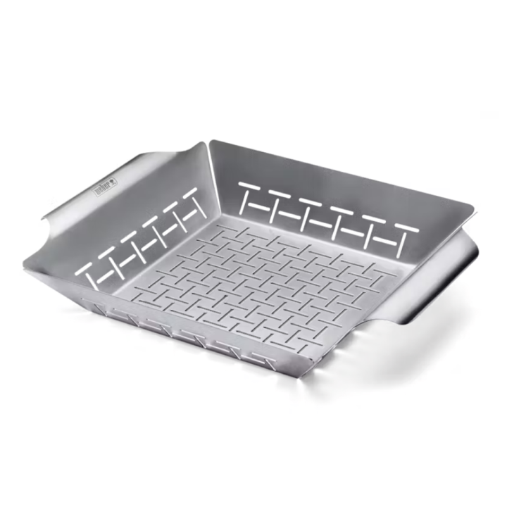 Weber Deluxe grillauskori kasviksille ja pienille lihapaloille ruostumaton teräs
