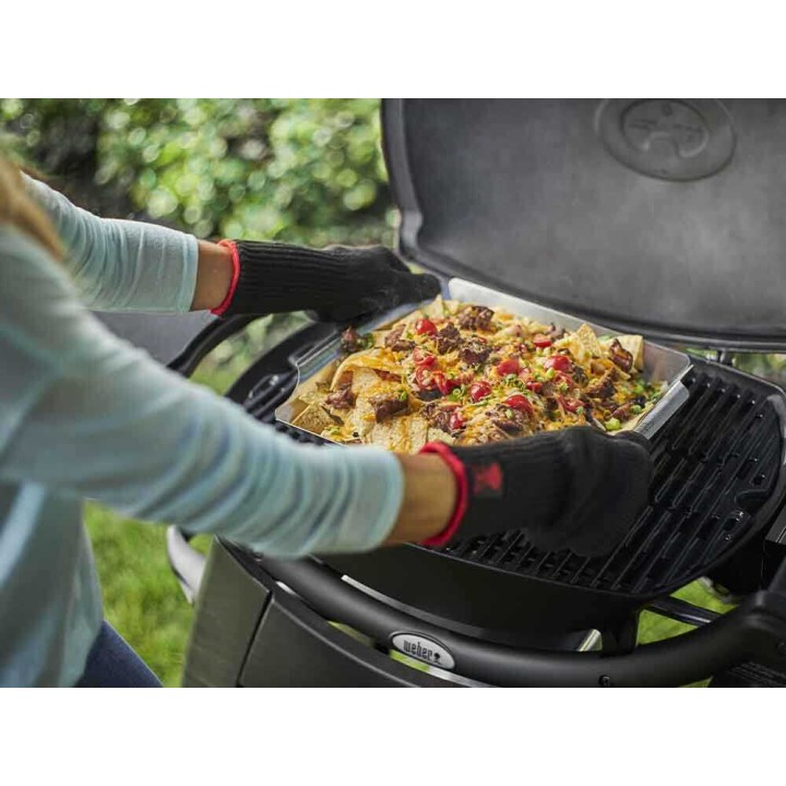 Weber Deluxe -grillauskori kasviksille ja pienille lihapaloille, ruostumaton teräs