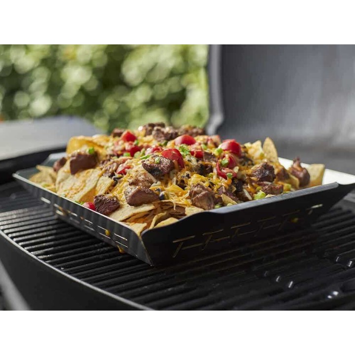 Weber Deluxe -grillauskori kasviksille ja pienille lihapaloille, ruostumaton teräs