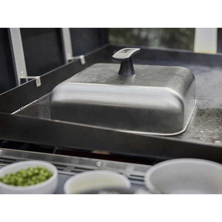 Weber haudutuskupu grillille, ruostumaton teräs, 25 × 25 × 8 cm