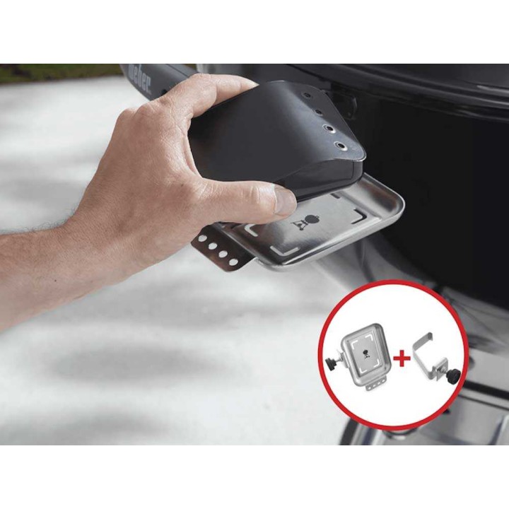 Weber Connect Smart Grilling Hub -kiinnityssarja grilleihin ja savustimiin, ruostumaton teräs