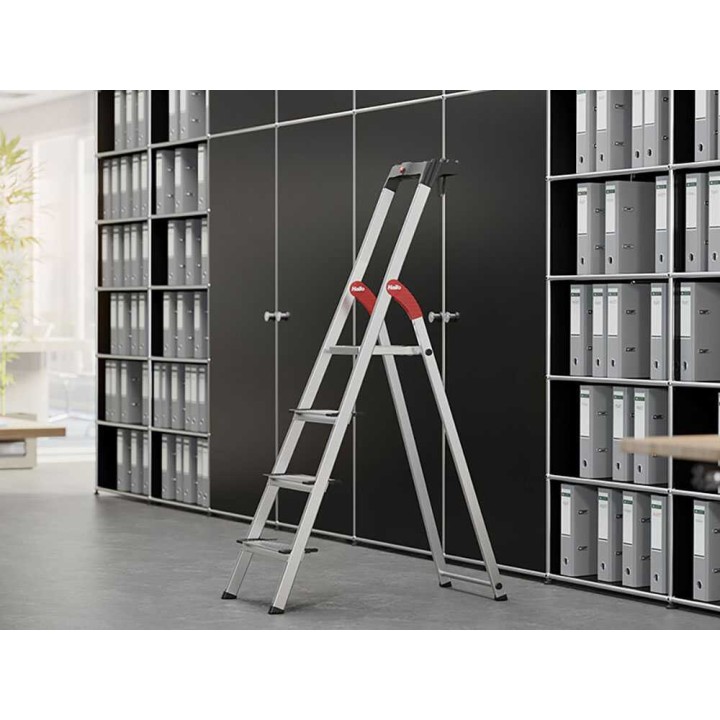 Hailo ProfiStep XXL 4 alumiinitikas, työskentelytaso, 161 cm, 150 kg