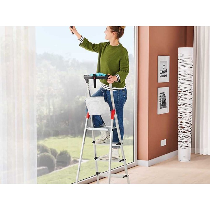 Hailo ProfiStep XXL 4 alumiinitikas, työskentelytaso, 161 cm, 150 kg