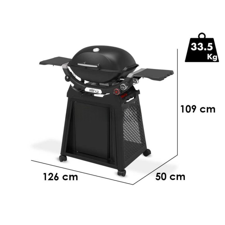 Weber Q2800N+ kaasugrilli Premium-kärryllä, 5,28 kW, 2 337 cm²