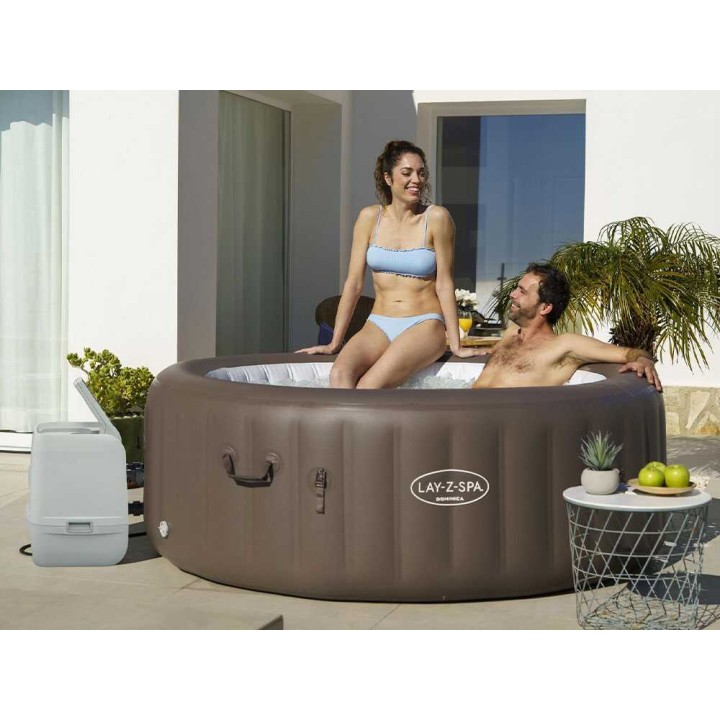 Bestway Lay-Z-Spa Dominica HydroJet 6001S ulkoporeallas, 196 × 196 × 71 cm, 5–6 henkilöä