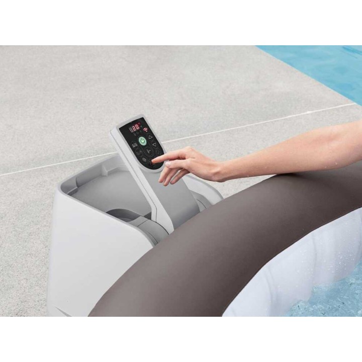 Bestway Lay-Z-Spa Dominica HydroJet 6001S ulkoporeallas, 196 × 196 × 71 cm, 5–6 henkilöä