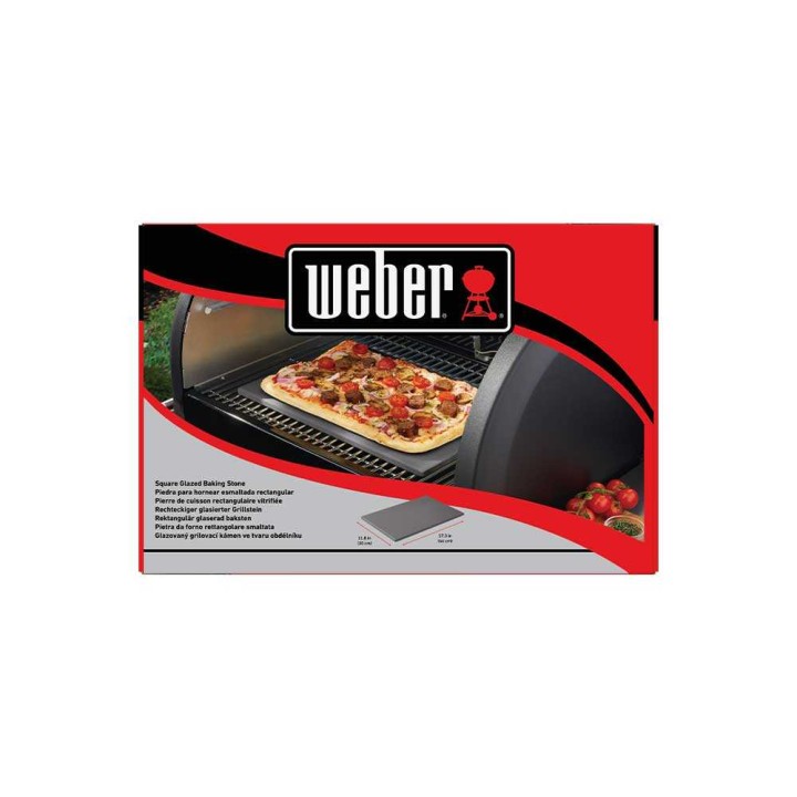 Weber suorakaiteen muotoinen emaloitu paistokivi, 44 × 30 cm