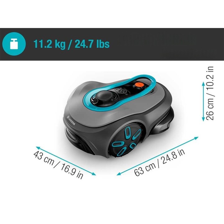 Gardena Smart SILENO free 600 robottiruohonleikkuri, 600 m², 18 V