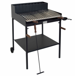 Cruccolini Belvedere Maxi puu ja hiiligrilli 67 46 cm ruostumaton ritilä