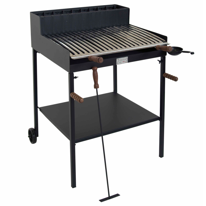 Cruccolini Belvedere Maxi puu ja hiiligrilli 67 46 cm ruostumaton ritilä