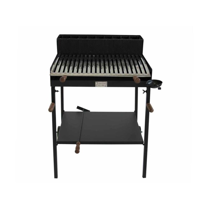 Cruccolini Belvedere Maxi -puu- ja hiiligrilli, 67 × 46 cm, ruostumaton ritilä