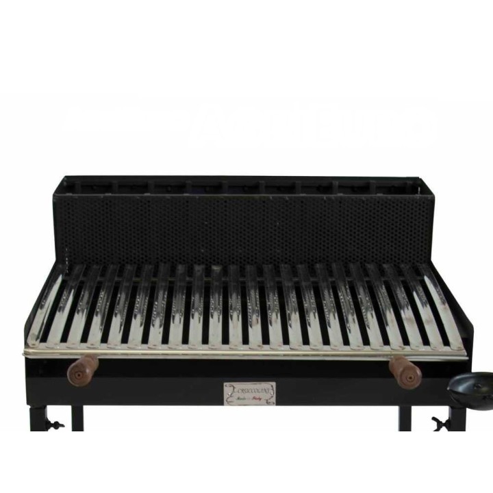Cruccolini Belvedere Maxi -puu- ja hiiligrilli, 67 × 46 cm, ruostumaton ritilä