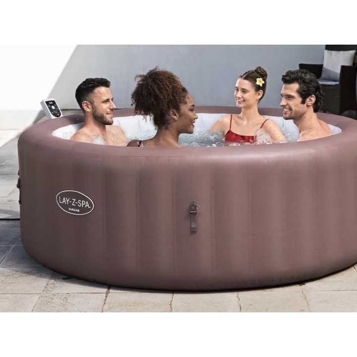 Bestway Lay-Z-Spa Hawaii AirJet 6001G -poreallas, 196 × 196 × 71 cm, 5–6 henkilölle