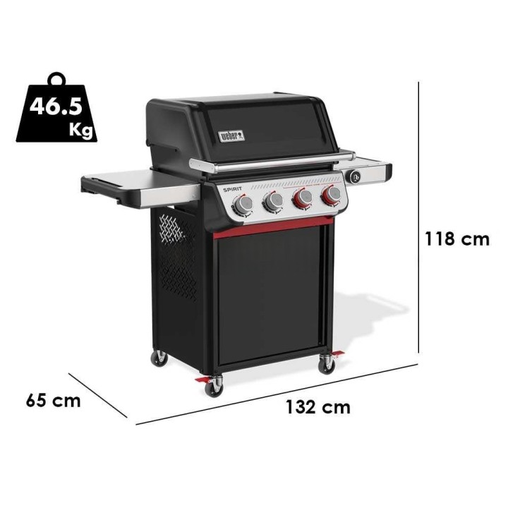 Weber Spirit EP-425 kaasugrilli, 4 poltinta, 10,26 kW, 61 × 45 cm