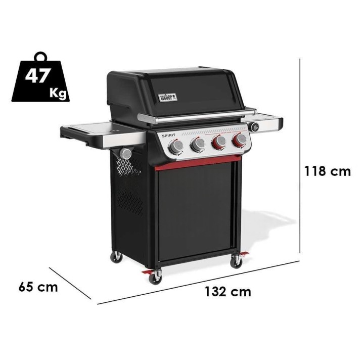 Weber Spirit EP-435 kaasugrilli, 4 poltinta, 10,26 kW, 61 × 45 cm