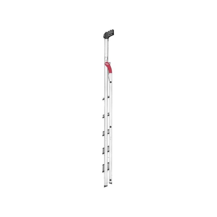 Hailo ProfiStep XXL 6 -alumiinitikkaat, 208 cm, 150 kg, EN 131