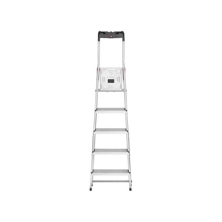 Hailo L60 5 -alumiinitikas suojakaiteella, työskentelykorkeus 3,07 m, 150 kg