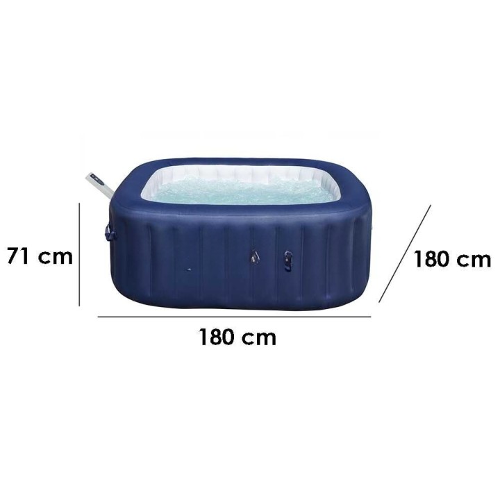 Bestway Lay-Z-Spa Hawaii AirJet 6001H poreallas, 180 × 180 × 71 cm, 3–4 henkilölle