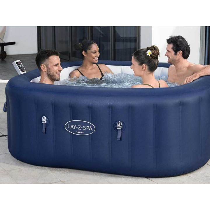 Bestway Lay-Z-Spa Hawaii AirJet 6001H poreallas, 180 × 180 × 71 cm, 3–4 henkilölle