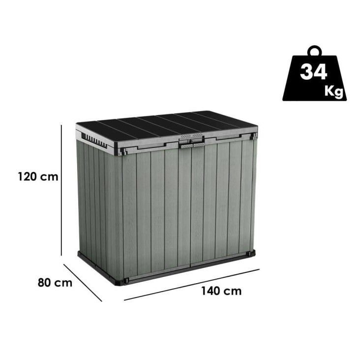 Keter Store it Out Darwin säilytyslaatikko, 1 150 l, 140 × 80 × 120 cm