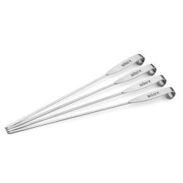 Weber grillivarrassetti 4 kpl ruostumaton teräs 34 5 cm
