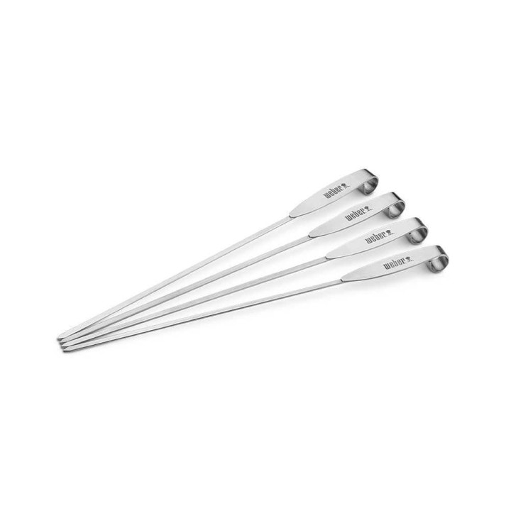 Weber grillivarrassetti 4 kpl, ruostumaton teräs, 34,5 cm