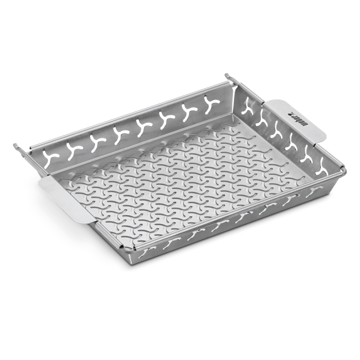 Weber vihannesastia grillaukseen ruostumaton teräs 30 22 3 3 cm