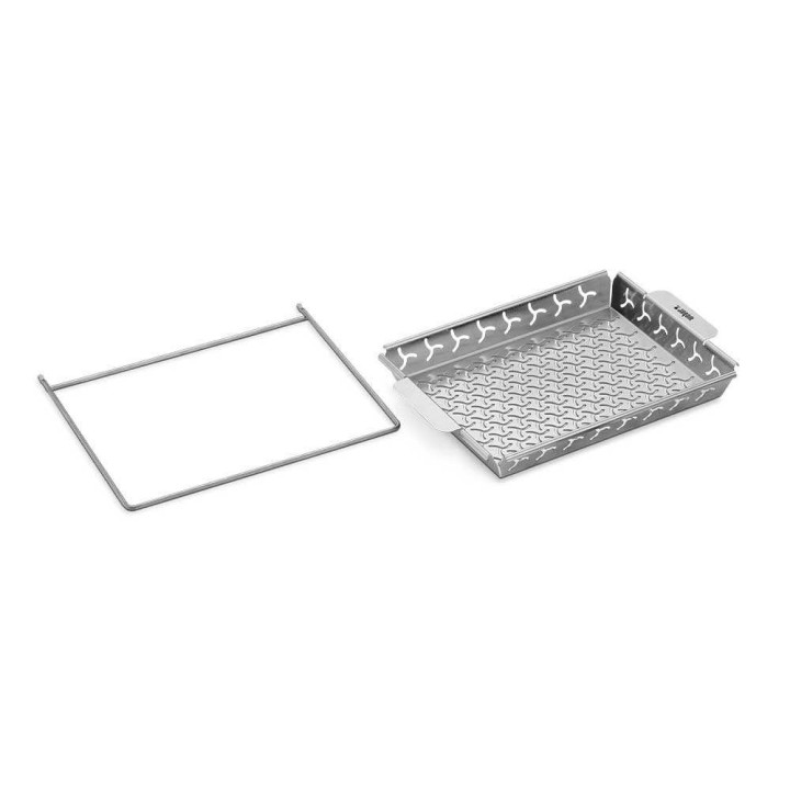Weber vihannesastia grillaukseen, ruostumaton teräs, 30 × 22 × 3,3 cm