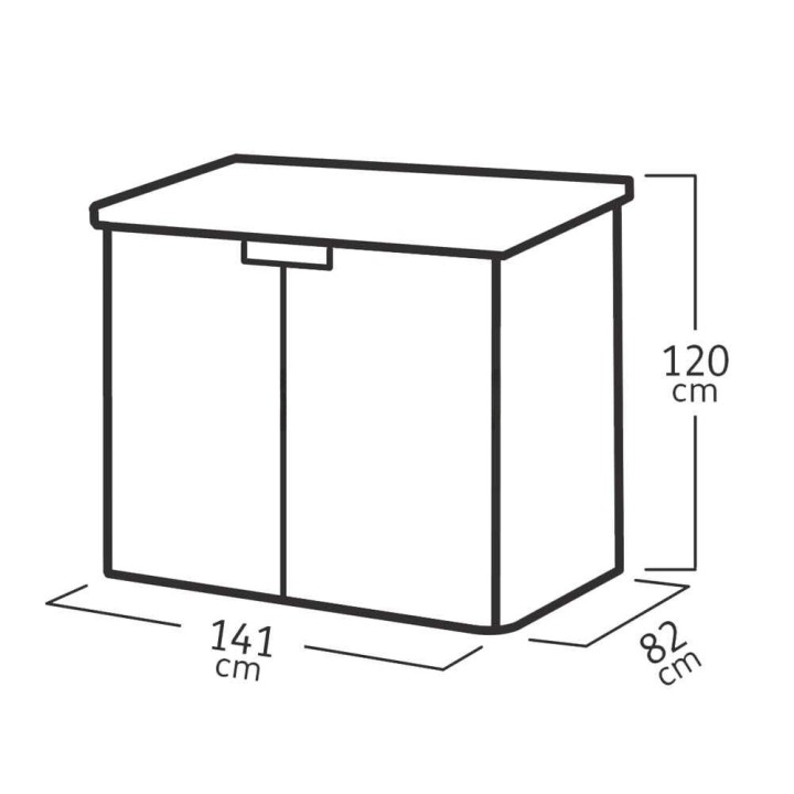 Keter Store it Out Darwin säilytyslaatikko puutarhaan, 1 150 l, 140 × 80 × 120 cm