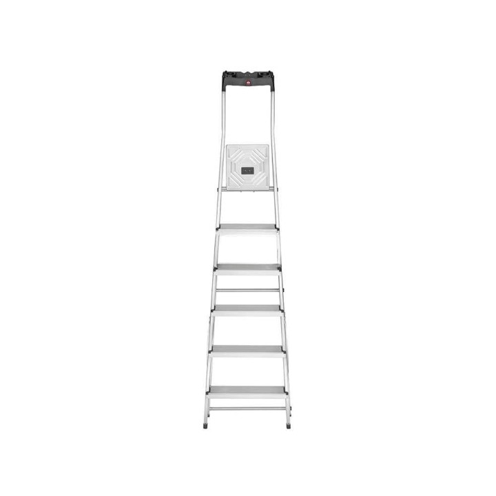 Hailo L60 6 -tasotikas, alumiini, kaide, 328 cm työskentelykorkeus