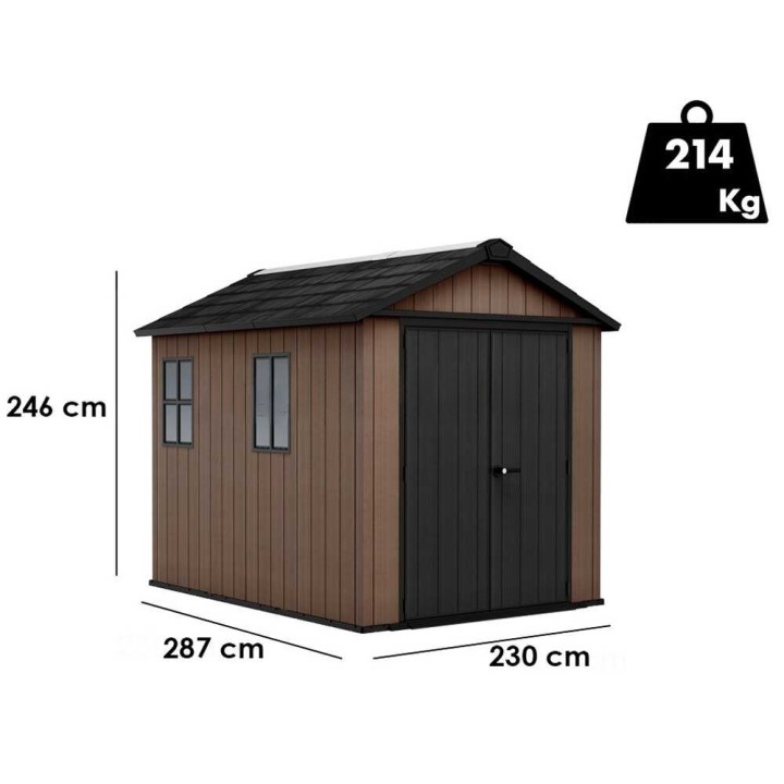 Keter Newton plus 759/975 puutarhavaja, 230 × 287 × 246 cm, 5,2 m²