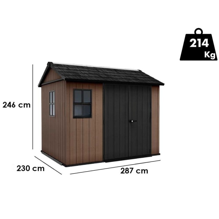 Keter Newton plus 759/975 puutarhavaja, 230 × 287 × 246 cm, 5,2 m²