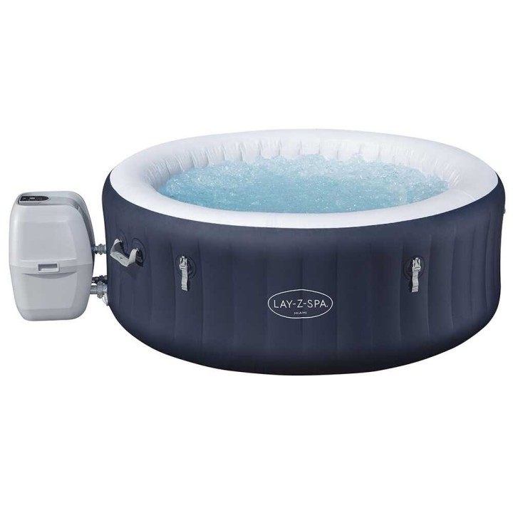 Bestway Lay-Z-Spa Miami AirJet 6001C -poreallas, 180 × 180 × 66 cm, 3–4 henkilölle