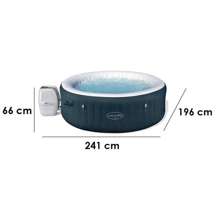 Bestway Lay-Z-Spa Miami AirJet 6001D poreallas 5–6 henkilölle, 196 × 66 cm, vihreä