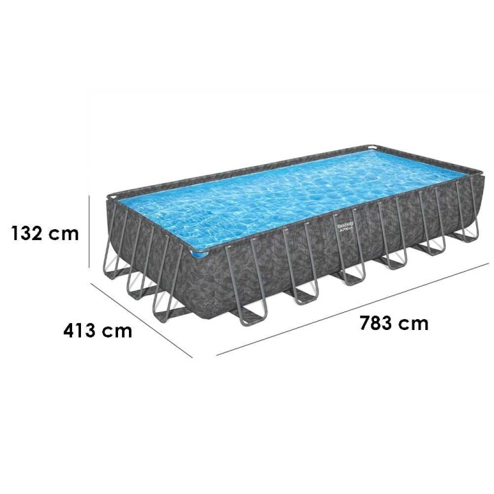 Bestway APX 365 561KG maanpäällinen uima-allas, 732 × 366 × 132 cm, 30 045 l