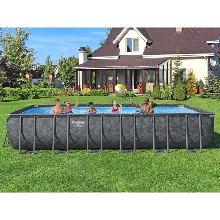 Bestway APX 365 561KG maanpäällinen uima-allas, 732 × 366 × 132 cm, 30 045 l