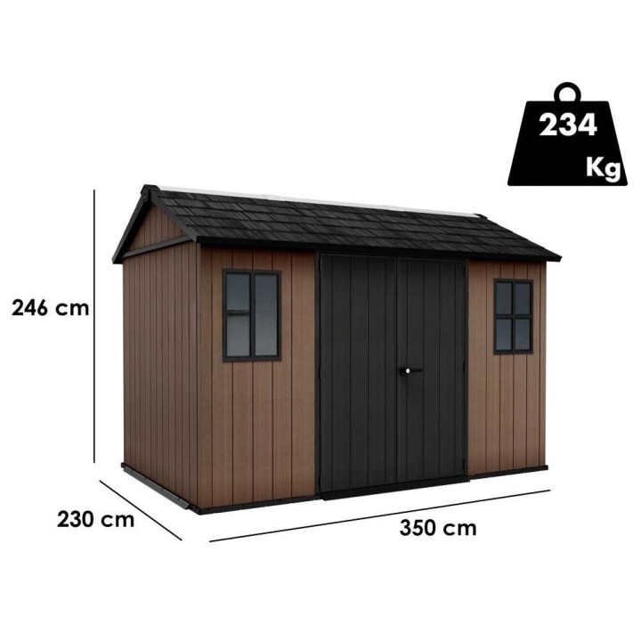 Keter Newton plus 7511/1175 puutarhavaja, 230 × 350 × 246 cm