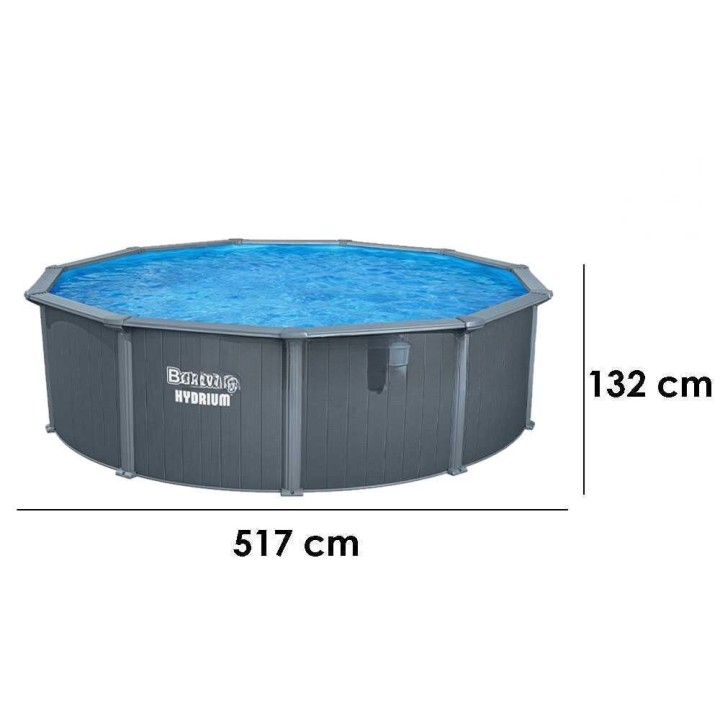 Bestway Hydrium 561CU allas 9–10 henkilölle, Ø488 × 132 cm