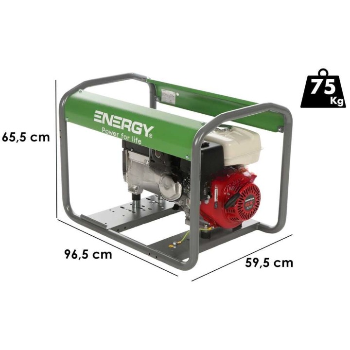 Energy EY-5.5TB kolmivaihegeneraattori, Honda GX270, 4,1 kW, 400 V