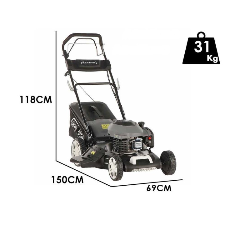 Blackstone Essentials ESP 510-200 bensiiniruohonleikkuri, 4-in-1, 200 cm³, 51 cm