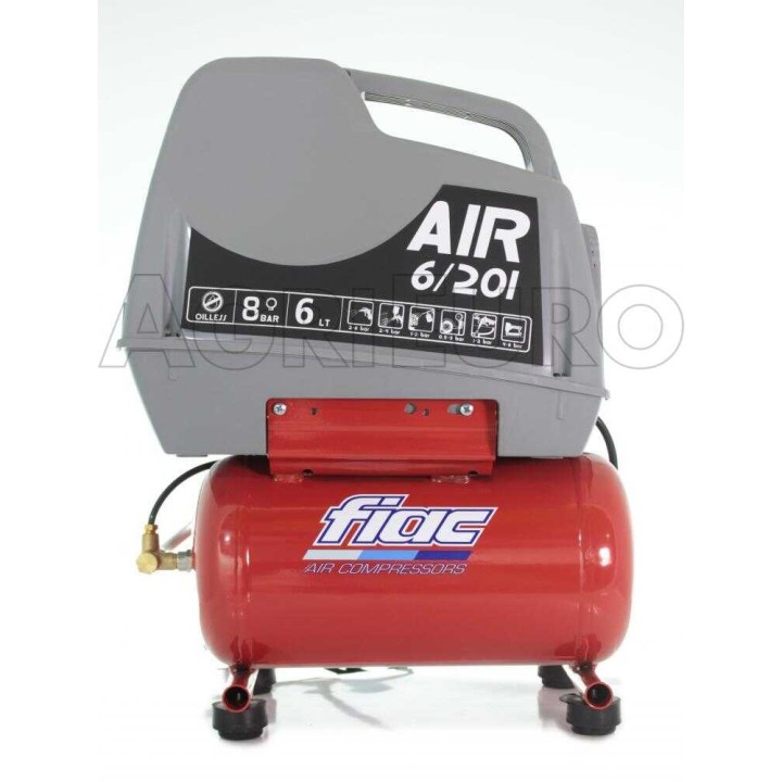 FIAC AIR 6/F-201 öljytön kannettava kompressori, 1,5 HP, 6 l, 230 V