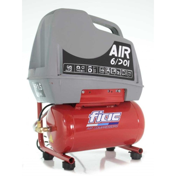 FIAC AIR 6/F-201 öljytön kannettava kompressori, 1,5 HP, 6 l, 230 V